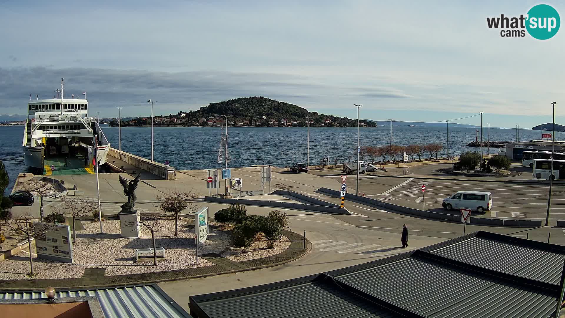 Spletna kamera Ugljan – trajekt Preko – Zadar