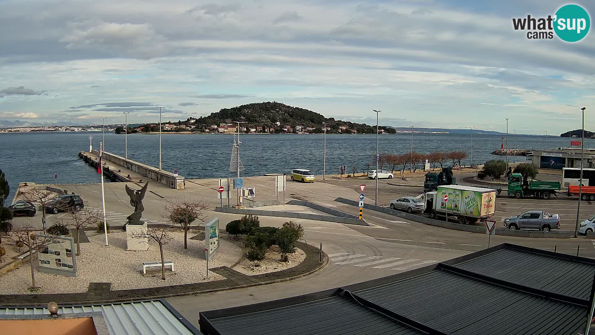 Spletna kamera Ugljan – trajekt Preko – Zadar