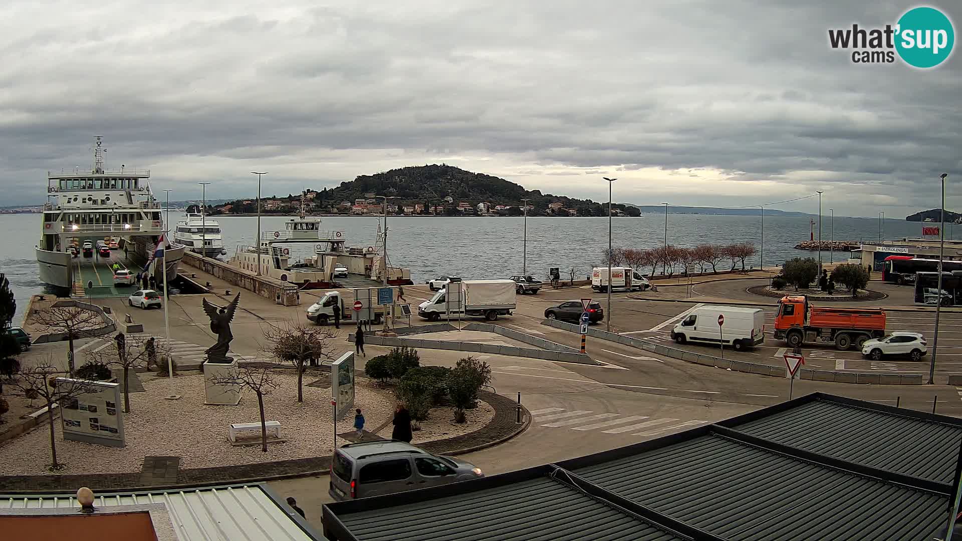 Webcam Ugliano – terminal traghetto da Preko a Zara