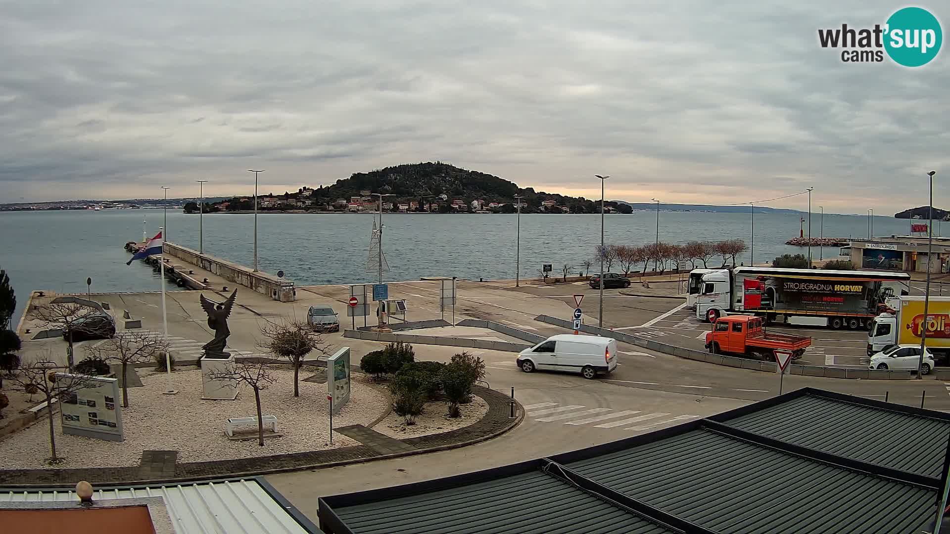 Webcam Ugliano – terminal traghetto da Preko a Zara