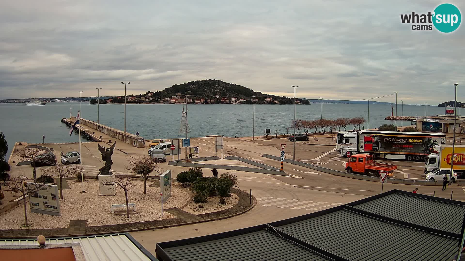 Webcam Ugliano – terminal traghetto da Preko a Zara