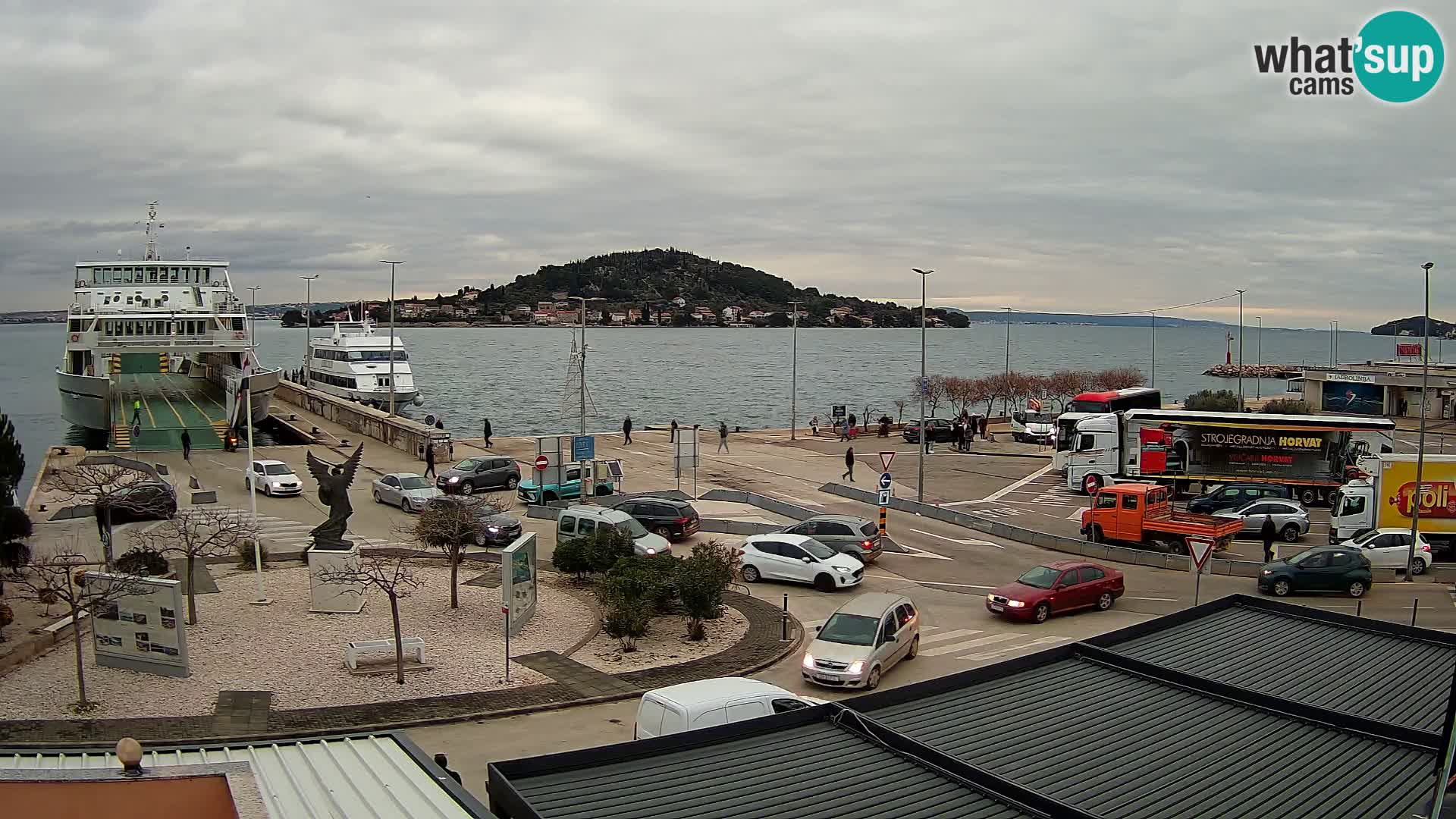 Web kamera Ugljan – Preko trajekt za Zadar