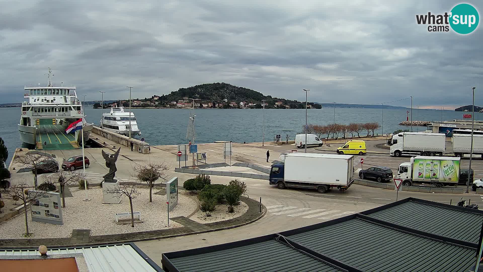 Web kamera Ugljan – Preko trajekt za Zadar