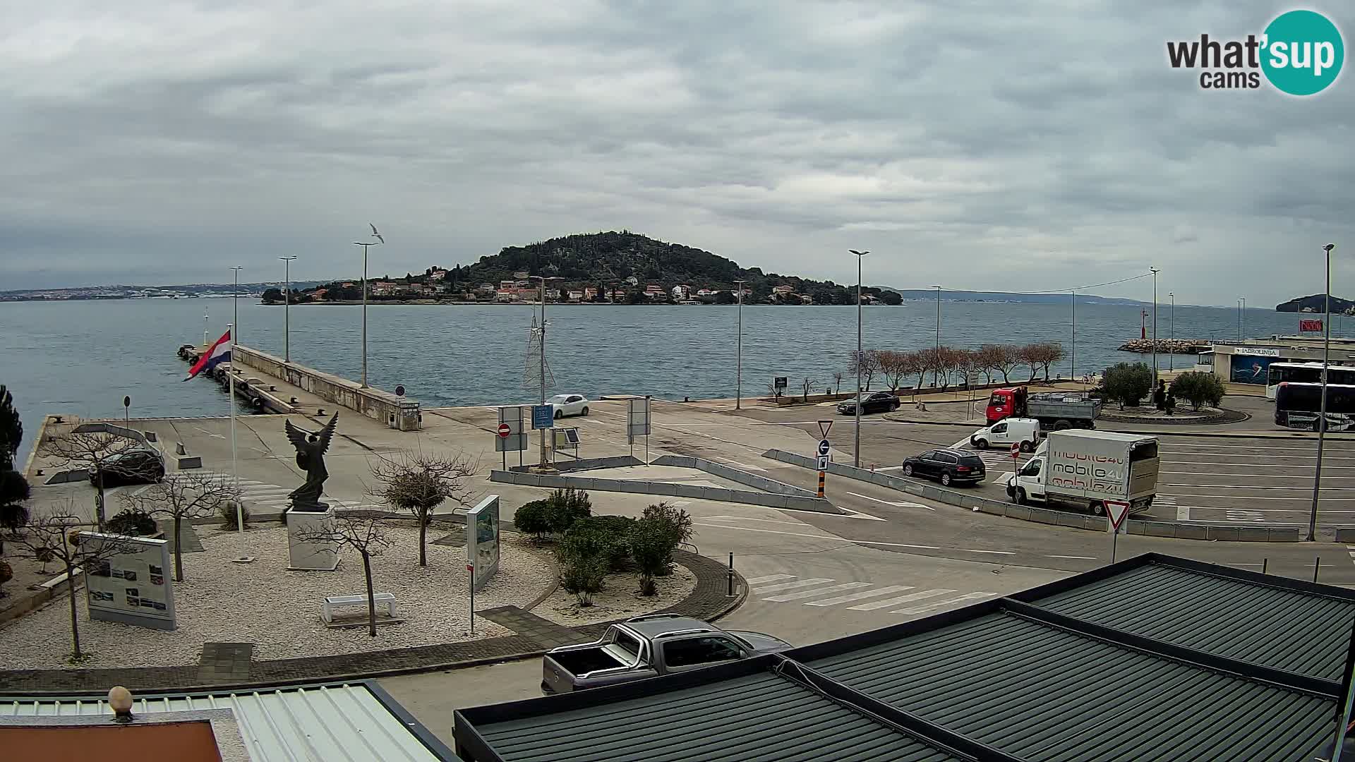 Webcam Ugliano – terminal traghetto da Preko a Zara