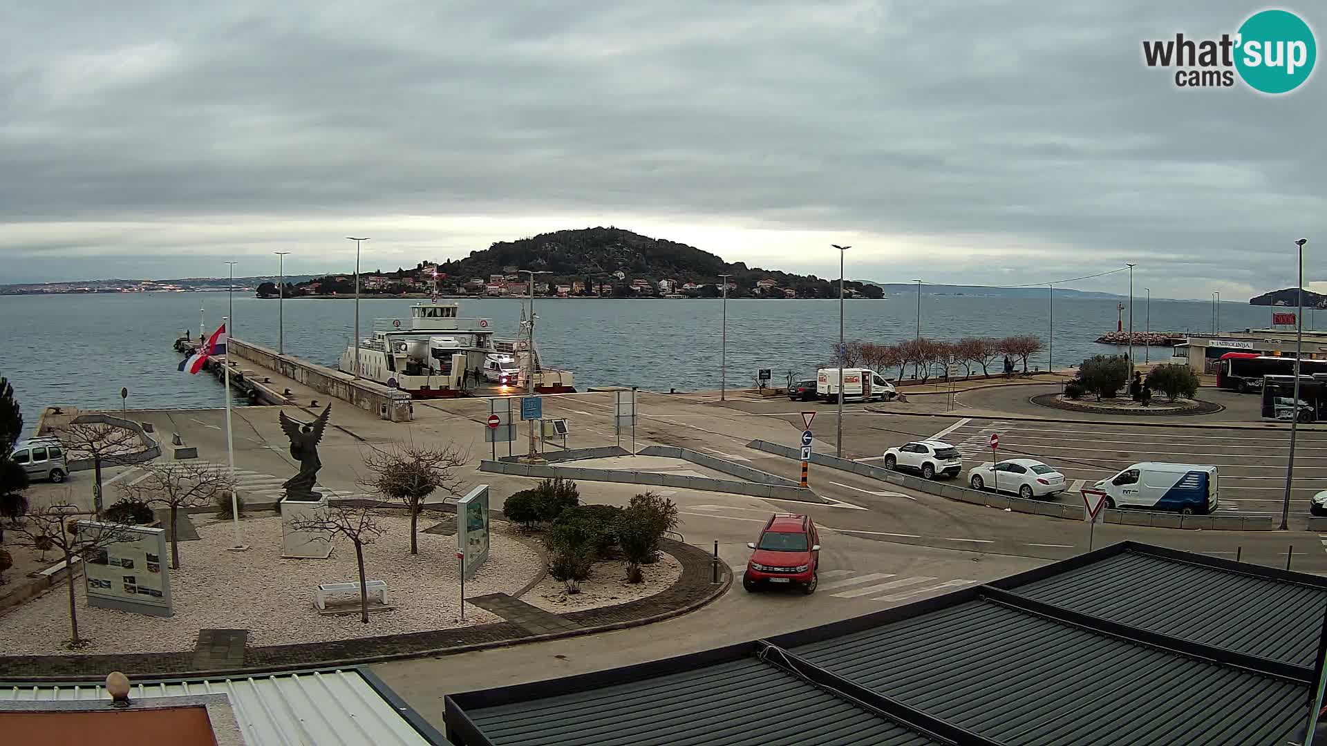 Webcam Ugliano – terminal traghetto da Preko a Zara