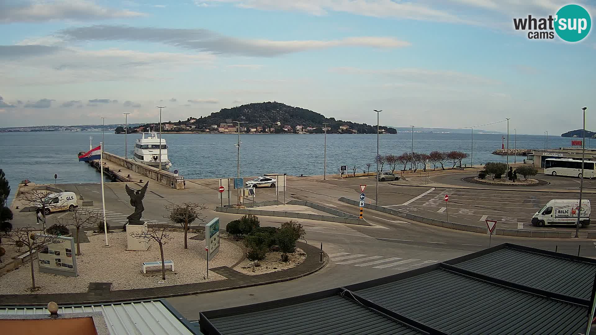 Webcam Ugliano – terminal traghetto da Preko a Zara