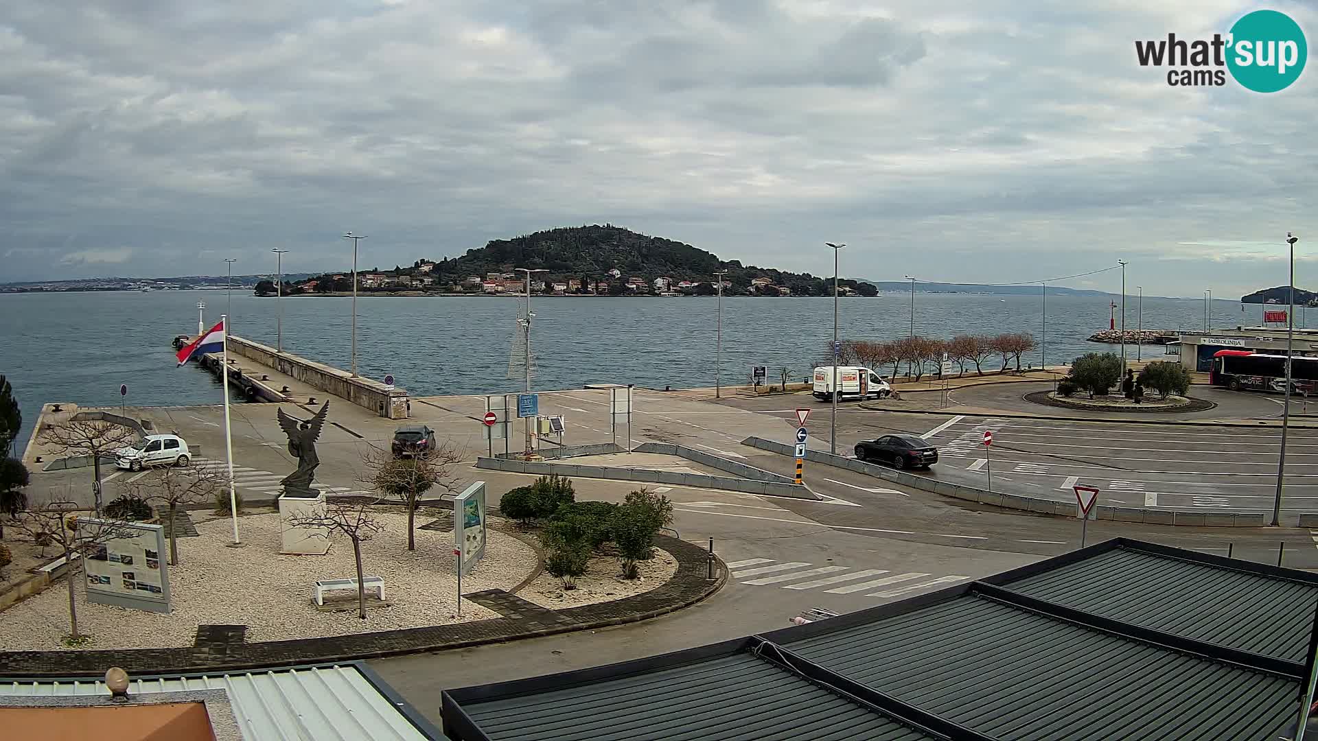 Webcam Ugliano – terminal traghetto da Preko a Zara