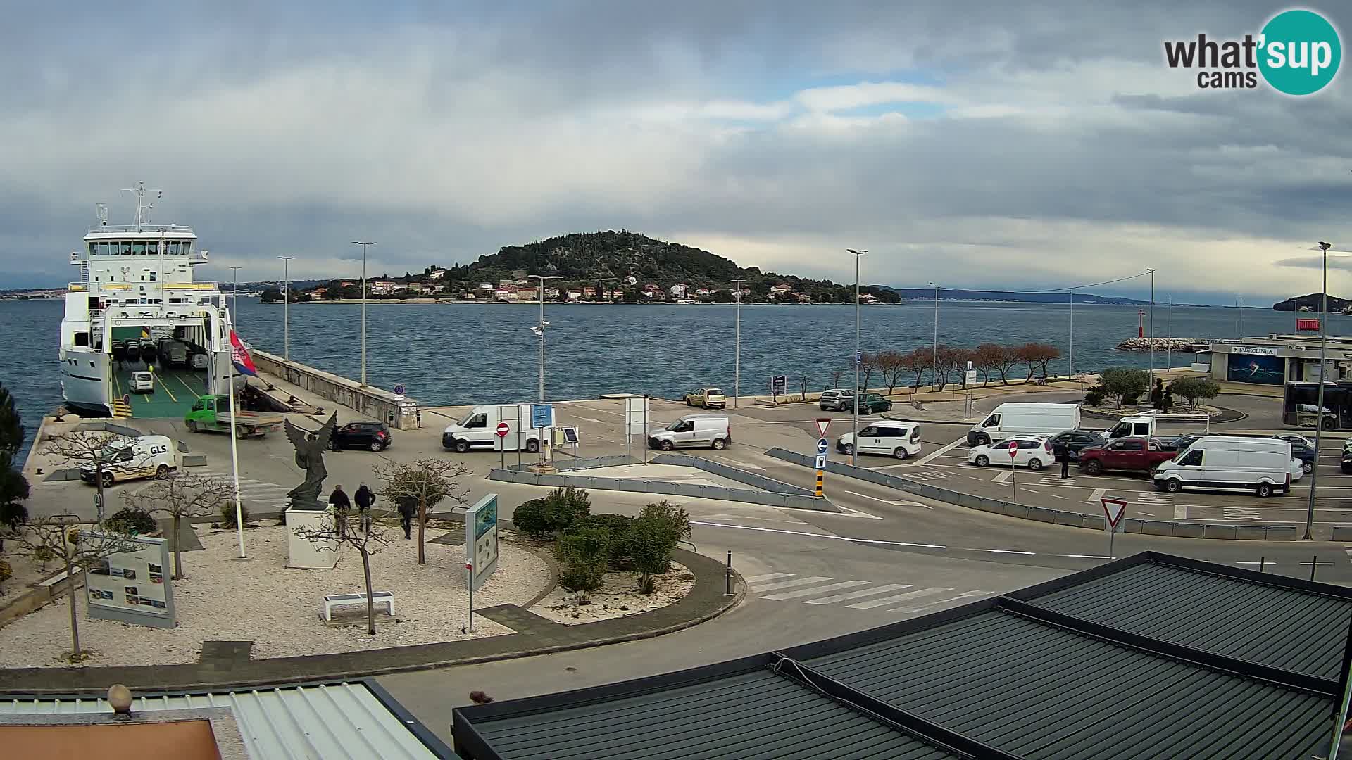 Spletna kamera Ugljan – trajekt Preko – Zadar
