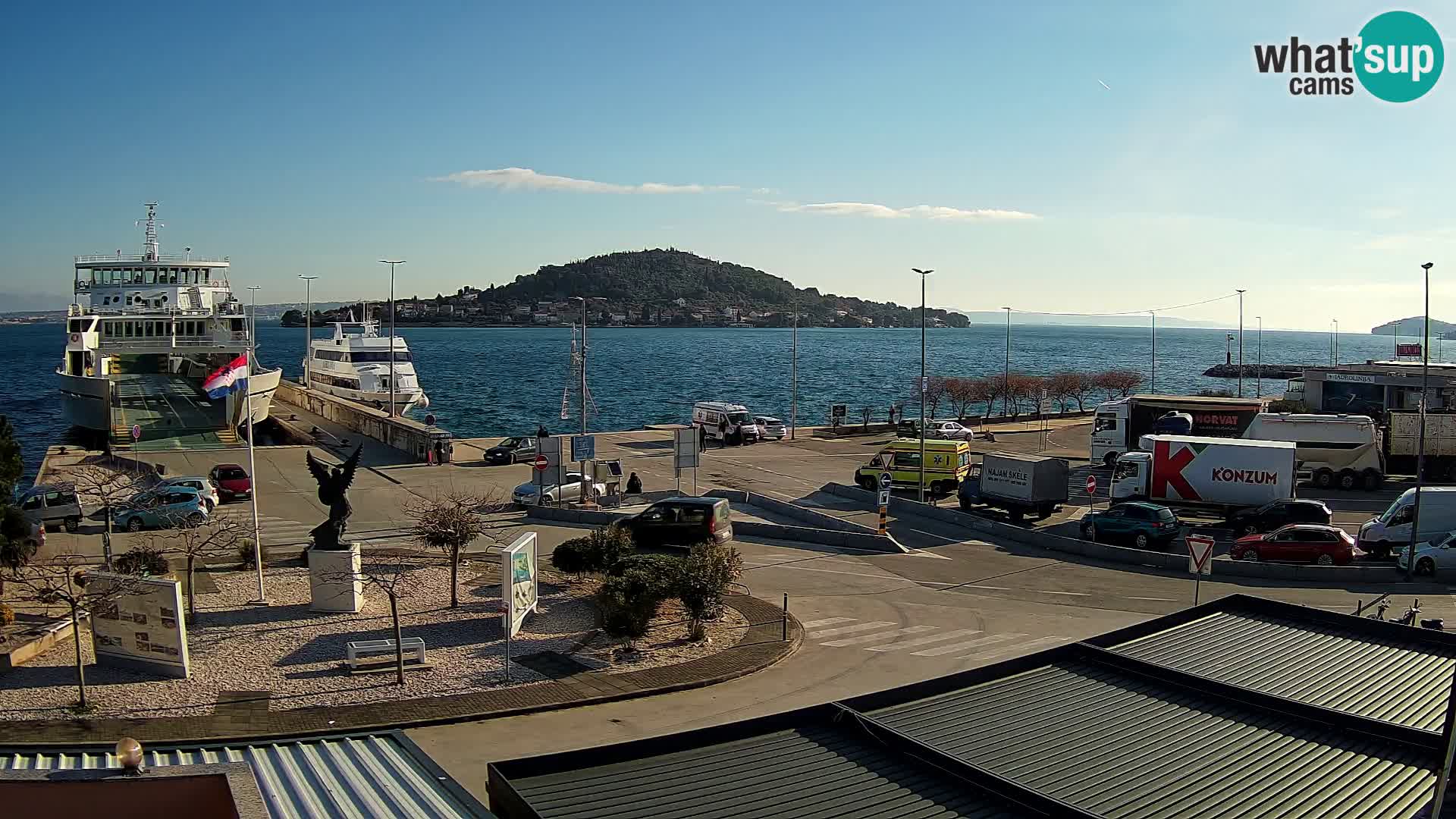Webcam Ugljan – Preko Ferry to Zadar