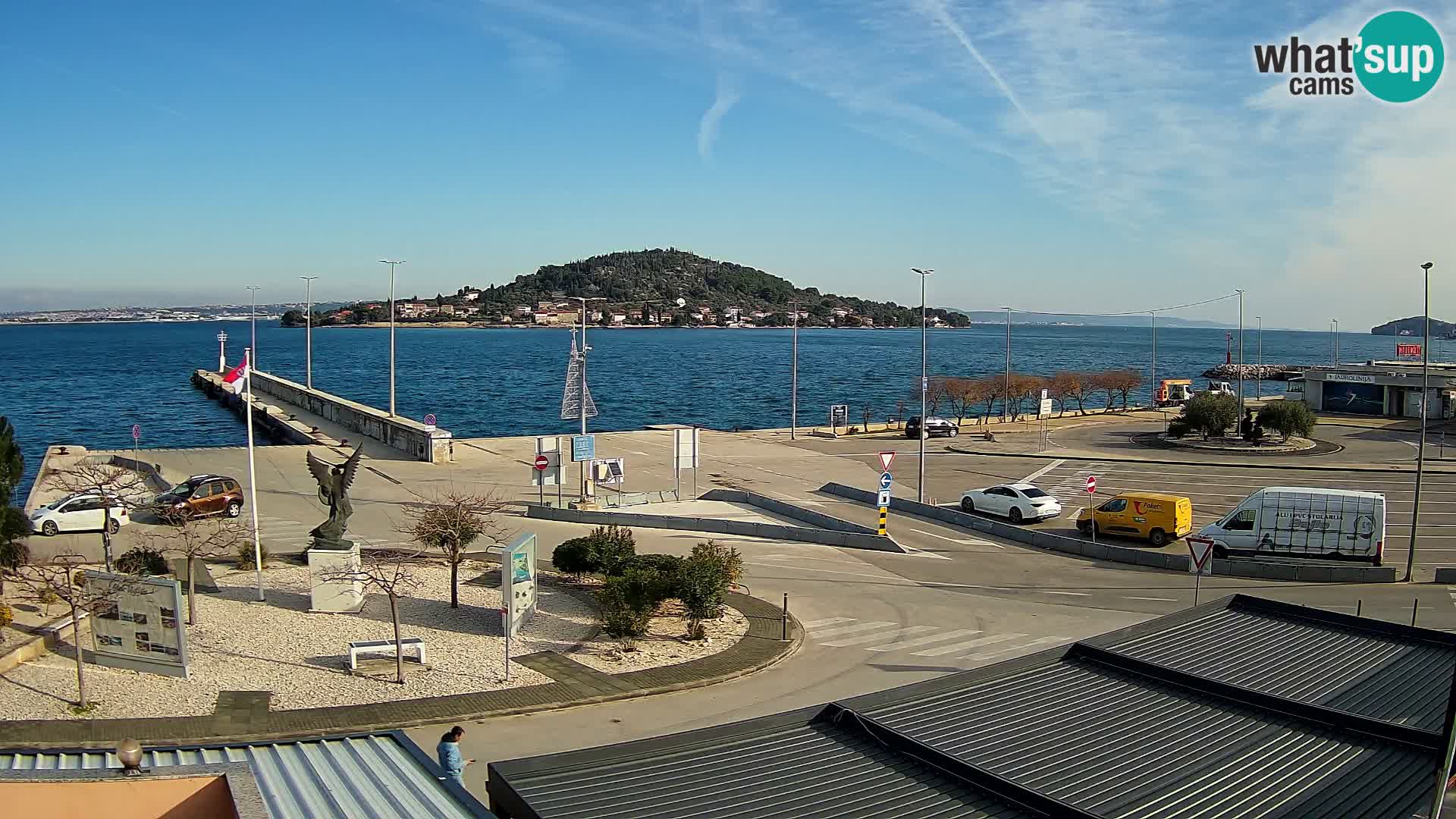 Webcam Ugliano – terminal traghetto da Preko a Zara