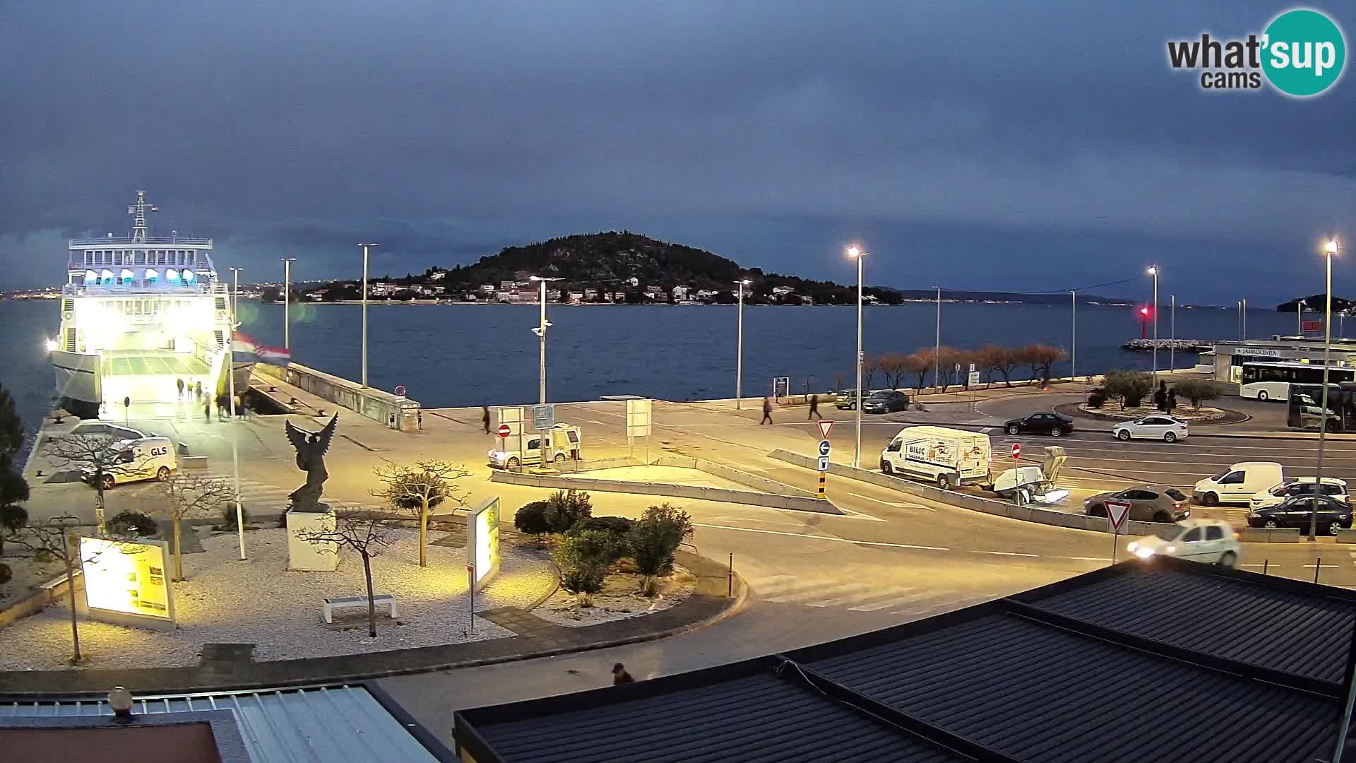 Spletna kamera Ugljan – trajekt Preko – Zadar