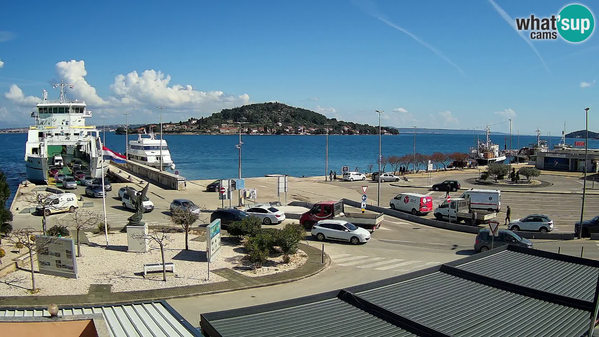 Webcam Ugljan – Preko Ferry to Zadar