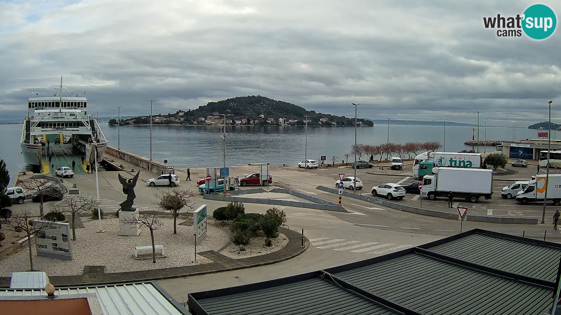 Web kamera Ugljan – Preko trajekt za Zadar