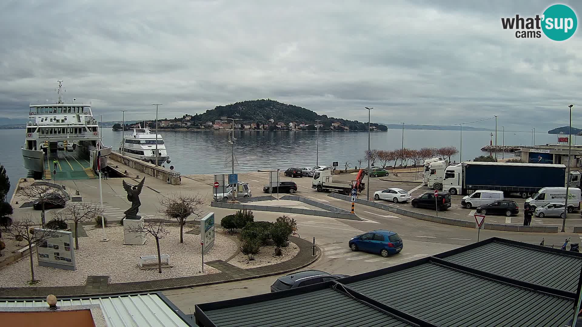 Web kamera Ugljan – Preko trajekt za Zadar