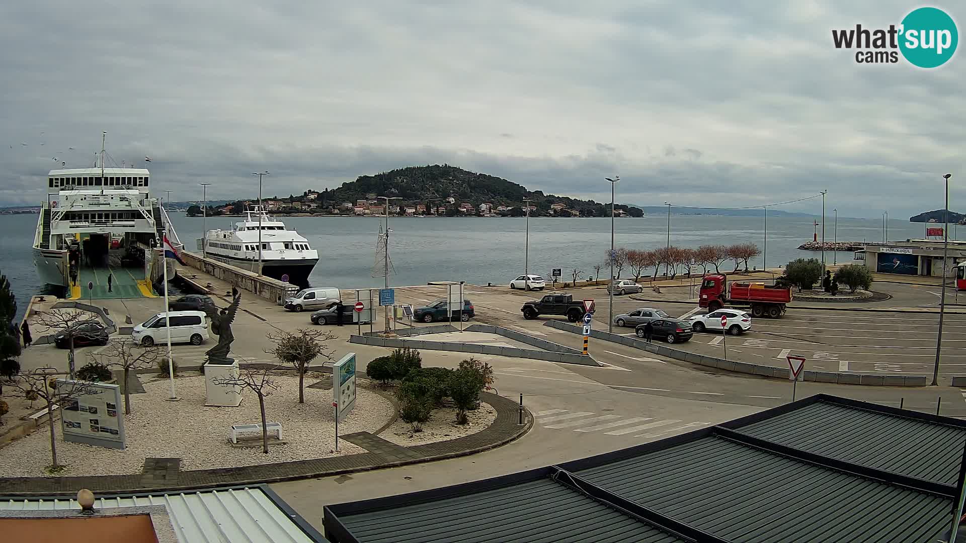 Spletna kamera Ugljan – trajekt Preko – Zadar