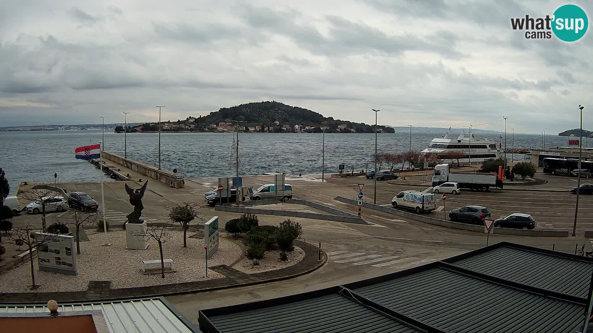Spletna kamera Ugljan – trajekt Preko – Zadar