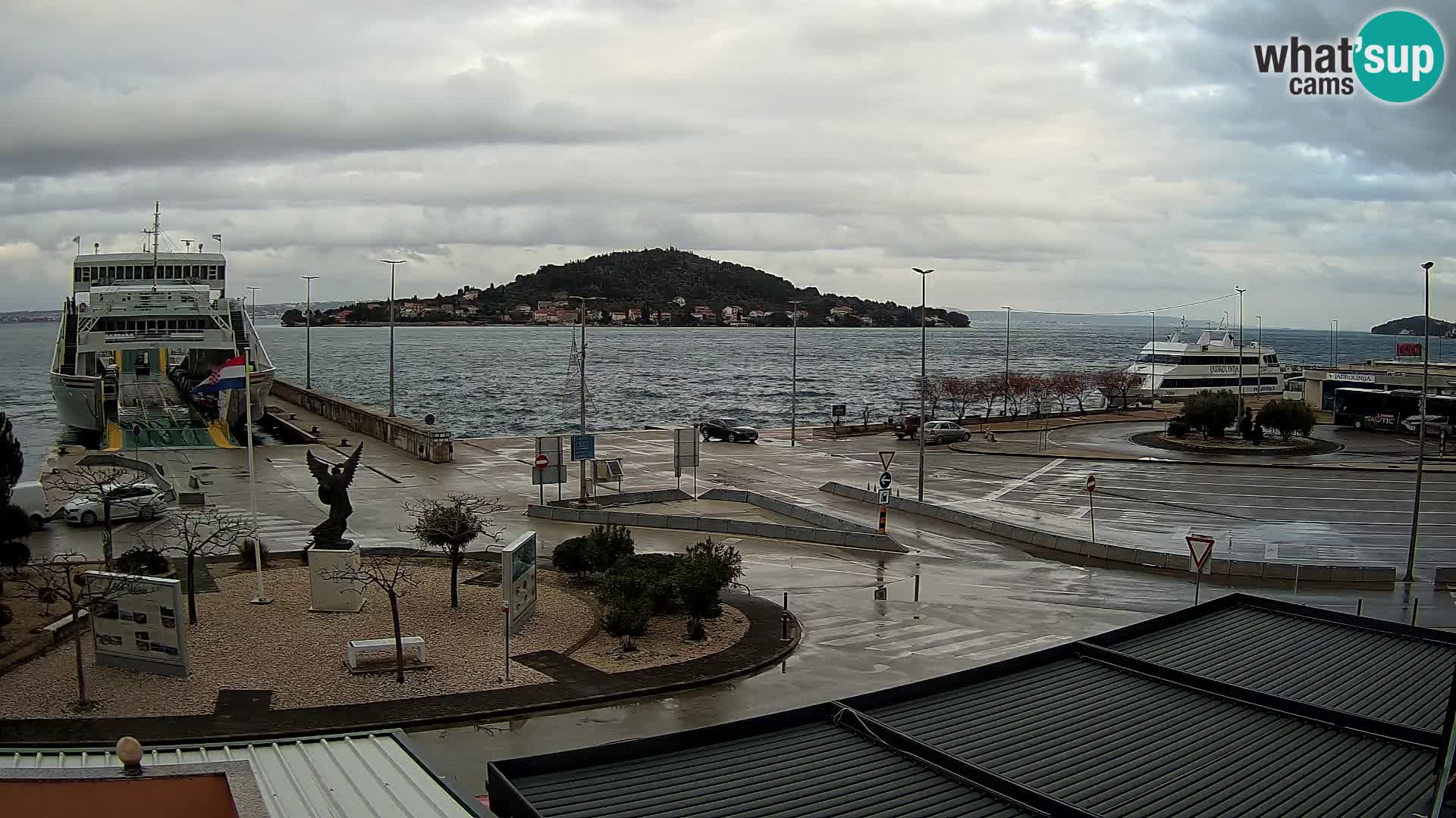 Spletna kamera Ugljan – trajekt Preko – Zadar