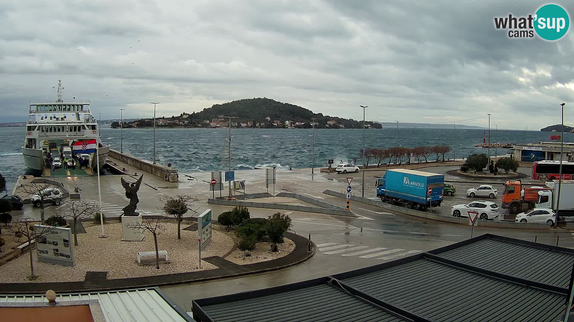 Webcam Ugljan – Preko Ferry to Zadar