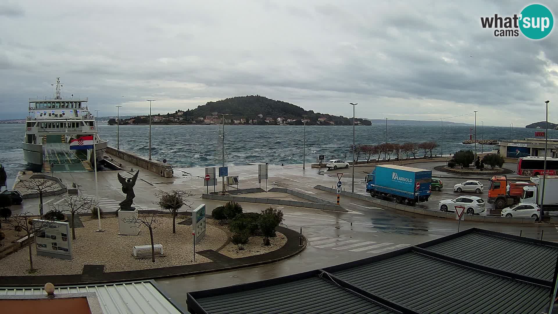 Webcam Ugljan – Preko Ferry to Zadar