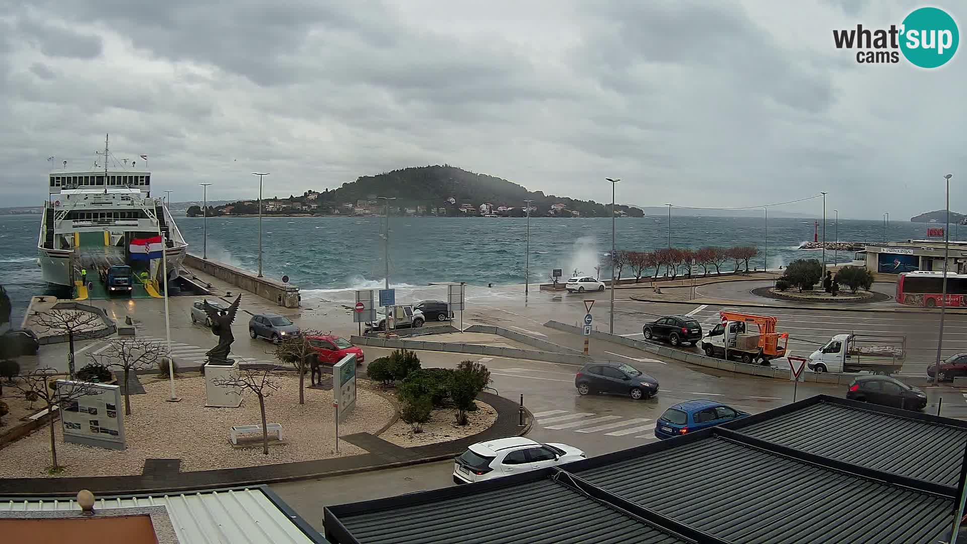 Webcam Ugliano – terminal traghetto da Preko a Zara