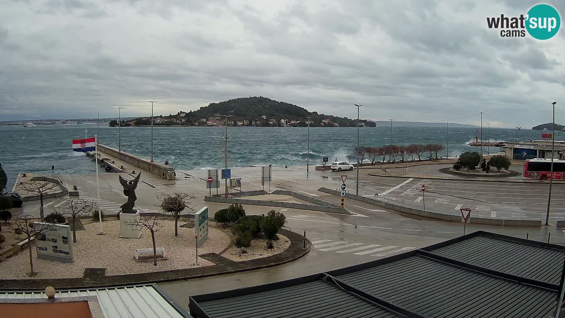 Web kamera Ugljan – Preko trajekt za Zadar