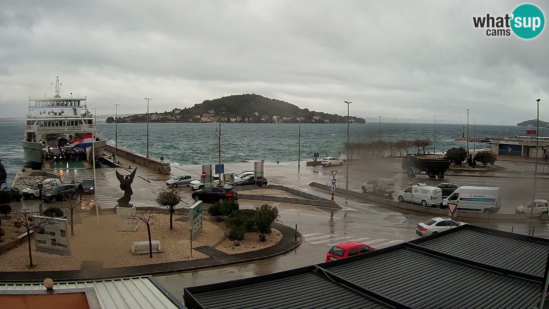 Webcam Ugliano – terminal traghetto da Preko a Zara