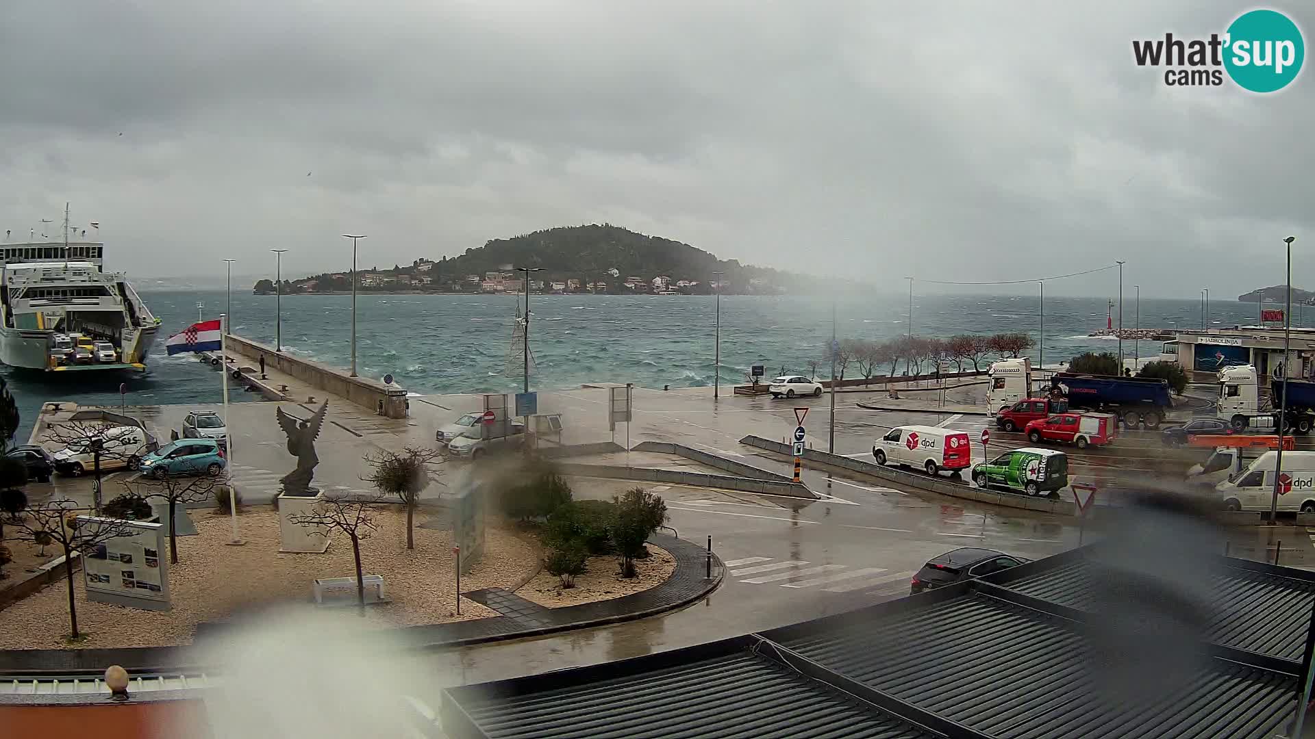 Webcam Ugliano – terminal traghetto da Preko a Zara