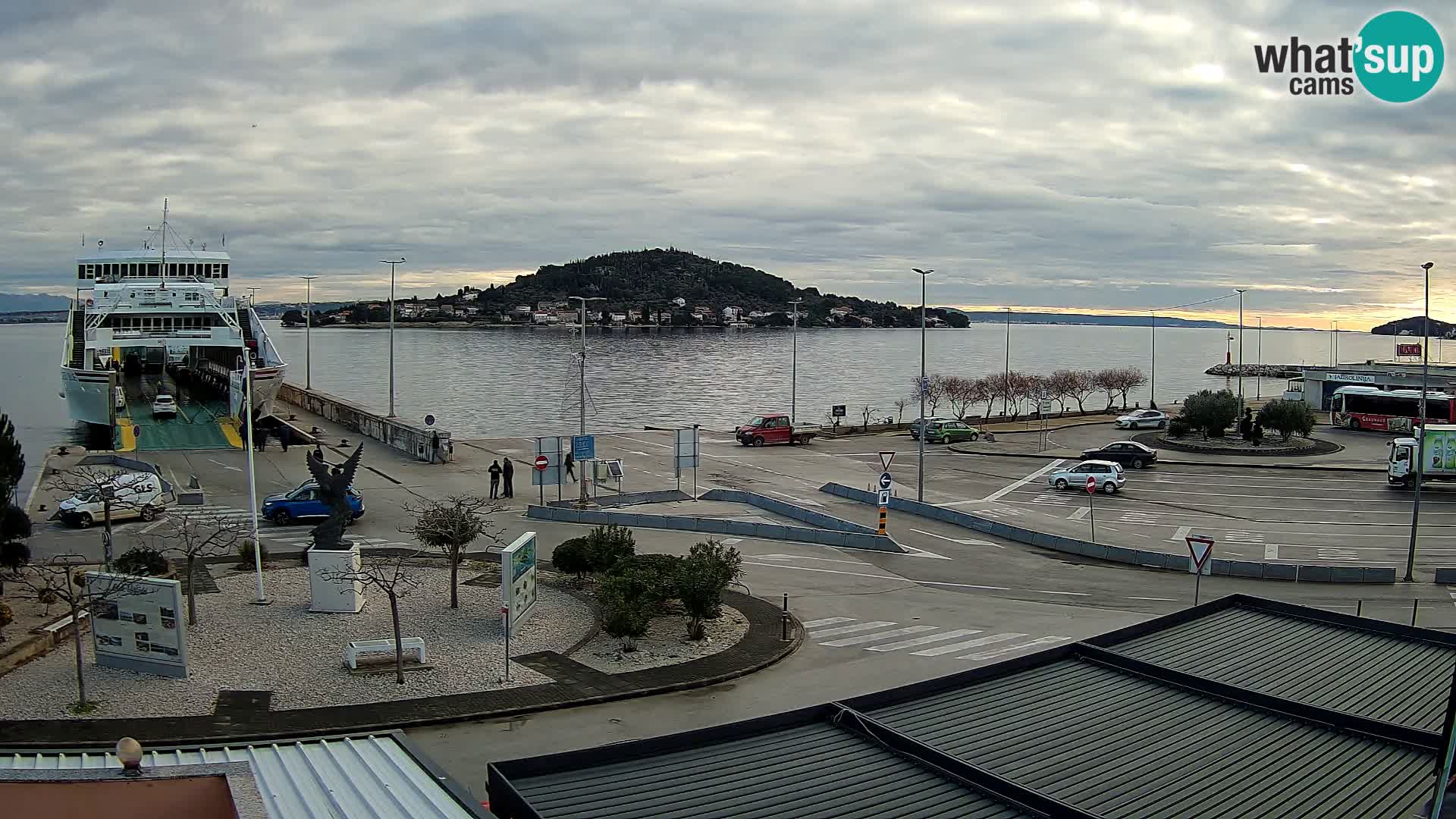 Web kamera Ugljan – Preko trajekt za Zadar