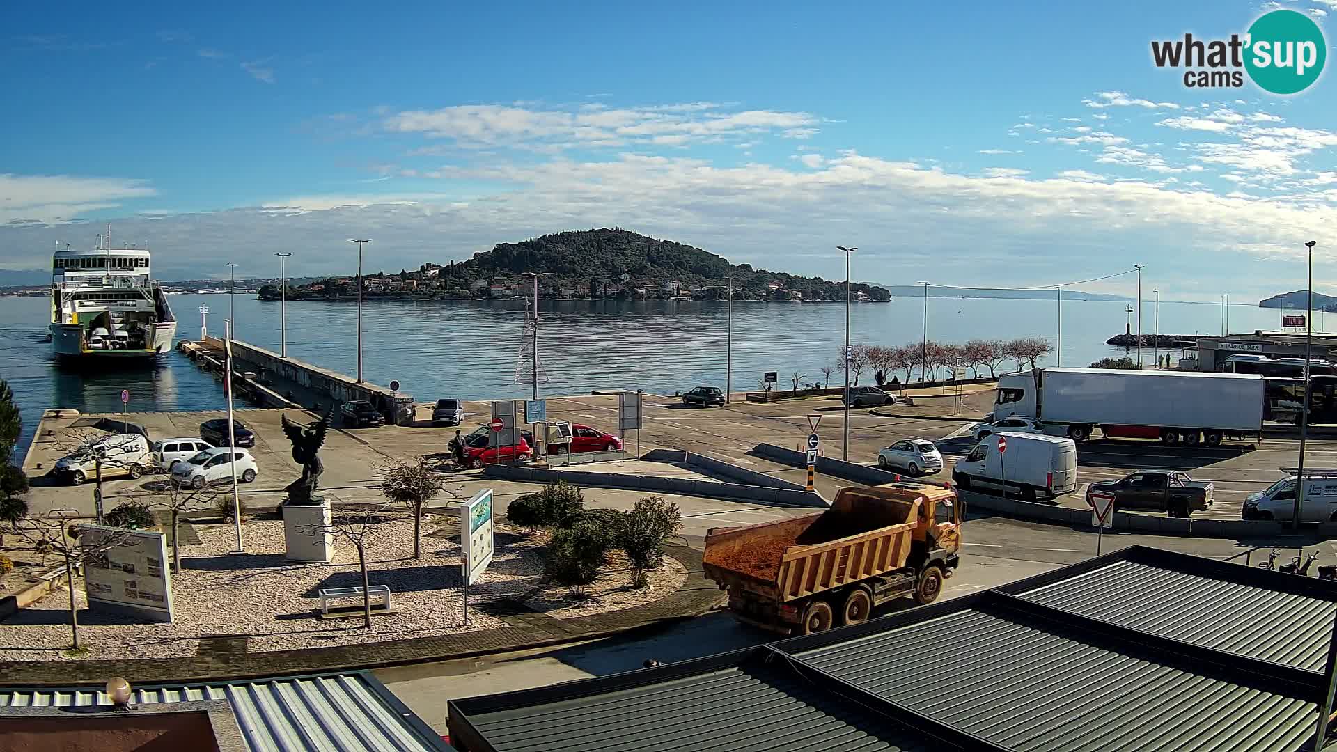 Web kamera Ugljan – Preko trajekt za Zadar