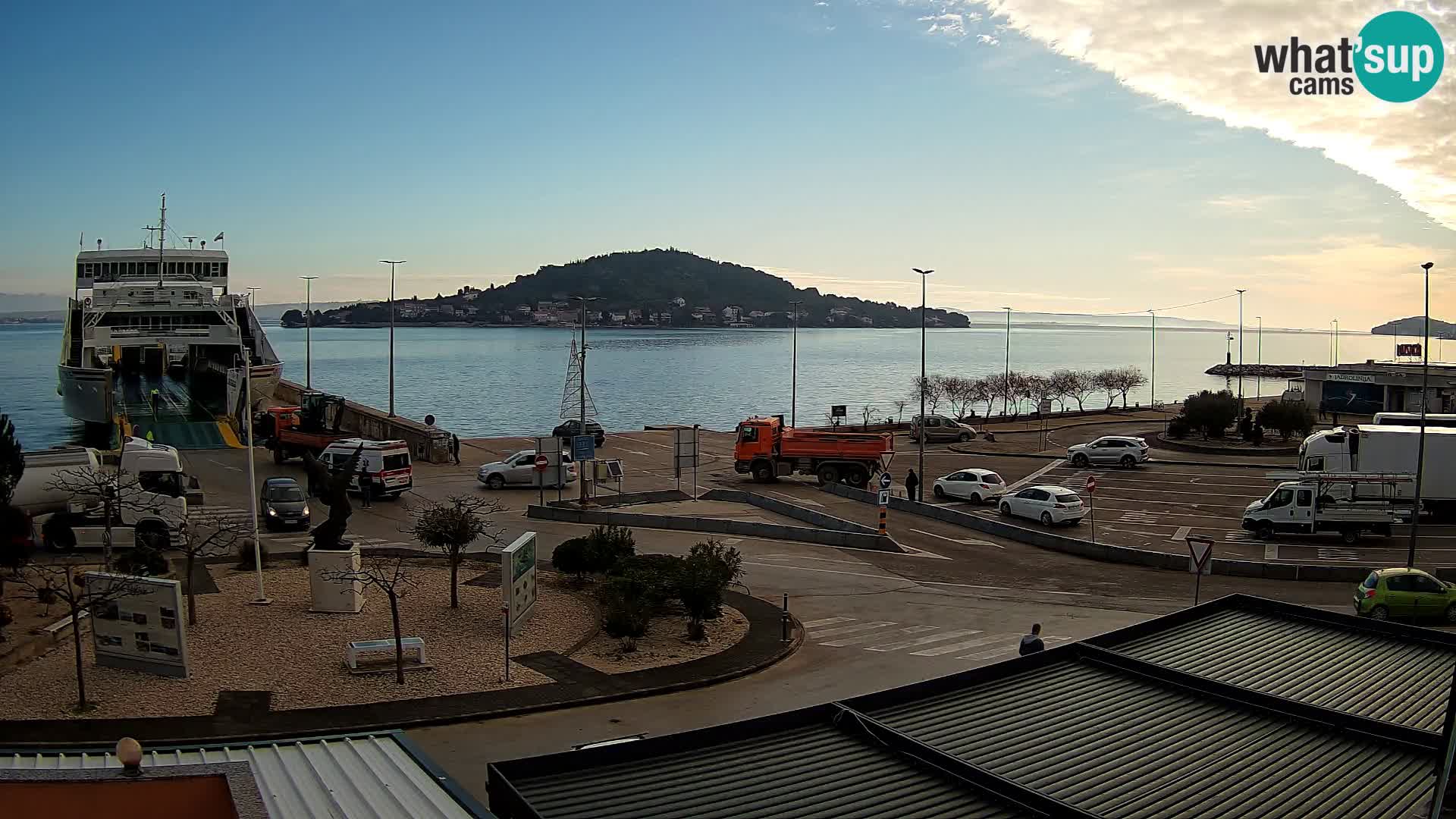 Webcam Ugliano – terminal traghetto da Preko a Zara