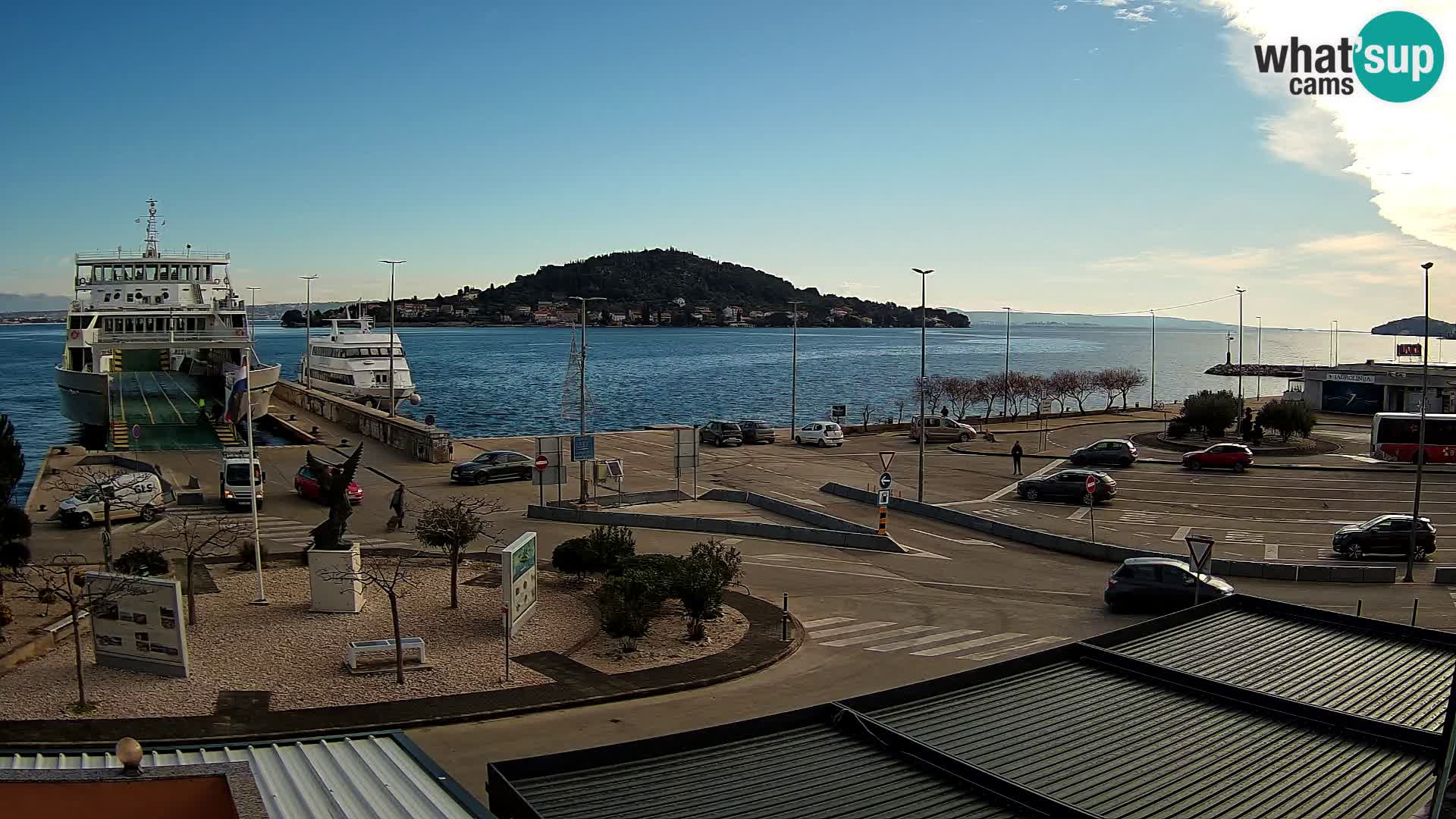 Spletna kamera Ugljan – trajekt Preko – Zadar