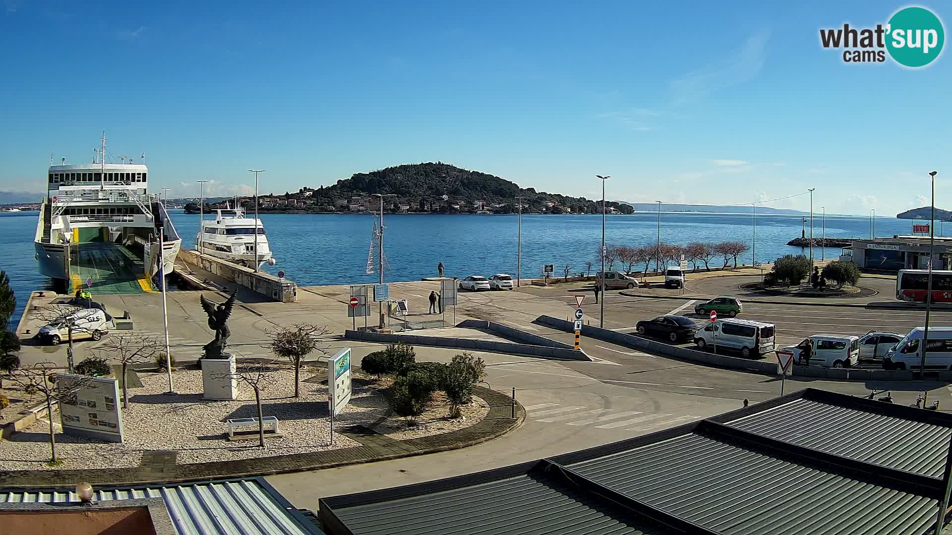 Web kamera Ugljan – Preko trajekt za Zadar