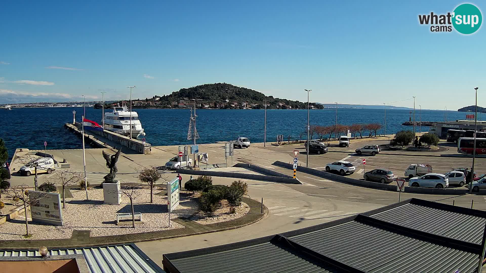 Web kamera Ugljan – Preko trajekt za Zadar