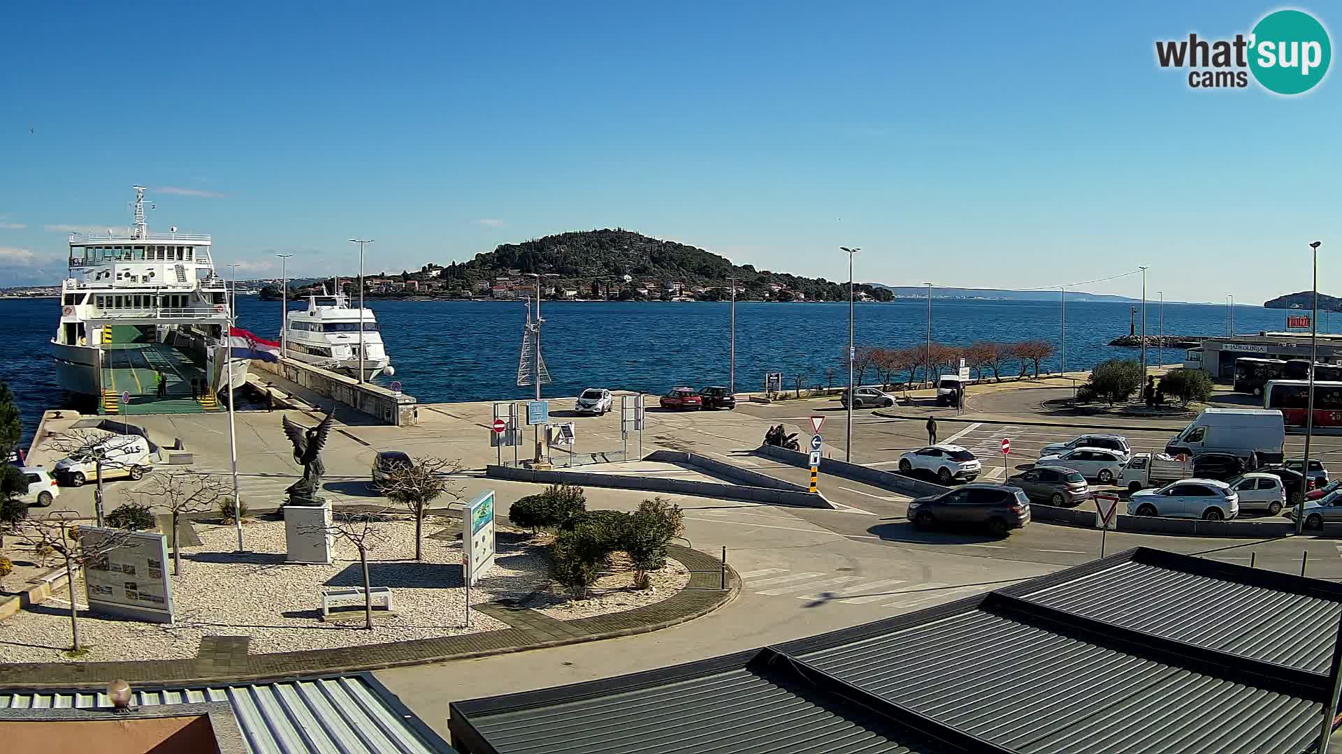 Spletna kamera Ugljan – trajekt Preko – Zadar