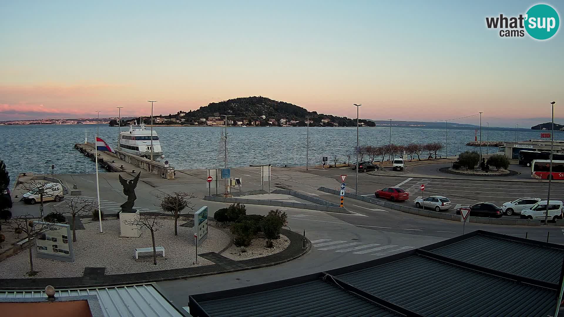 Webcam Ugliano – terminal traghetto da Preko a Zara