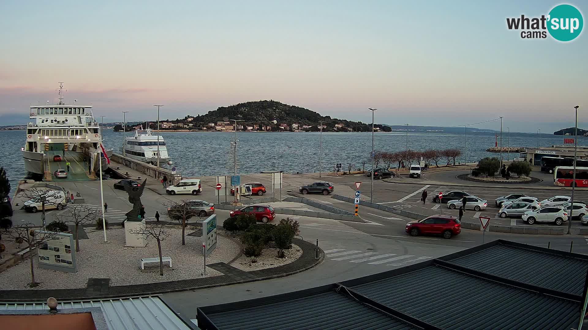 Web kamera Ugljan – Preko trajekt za Zadar