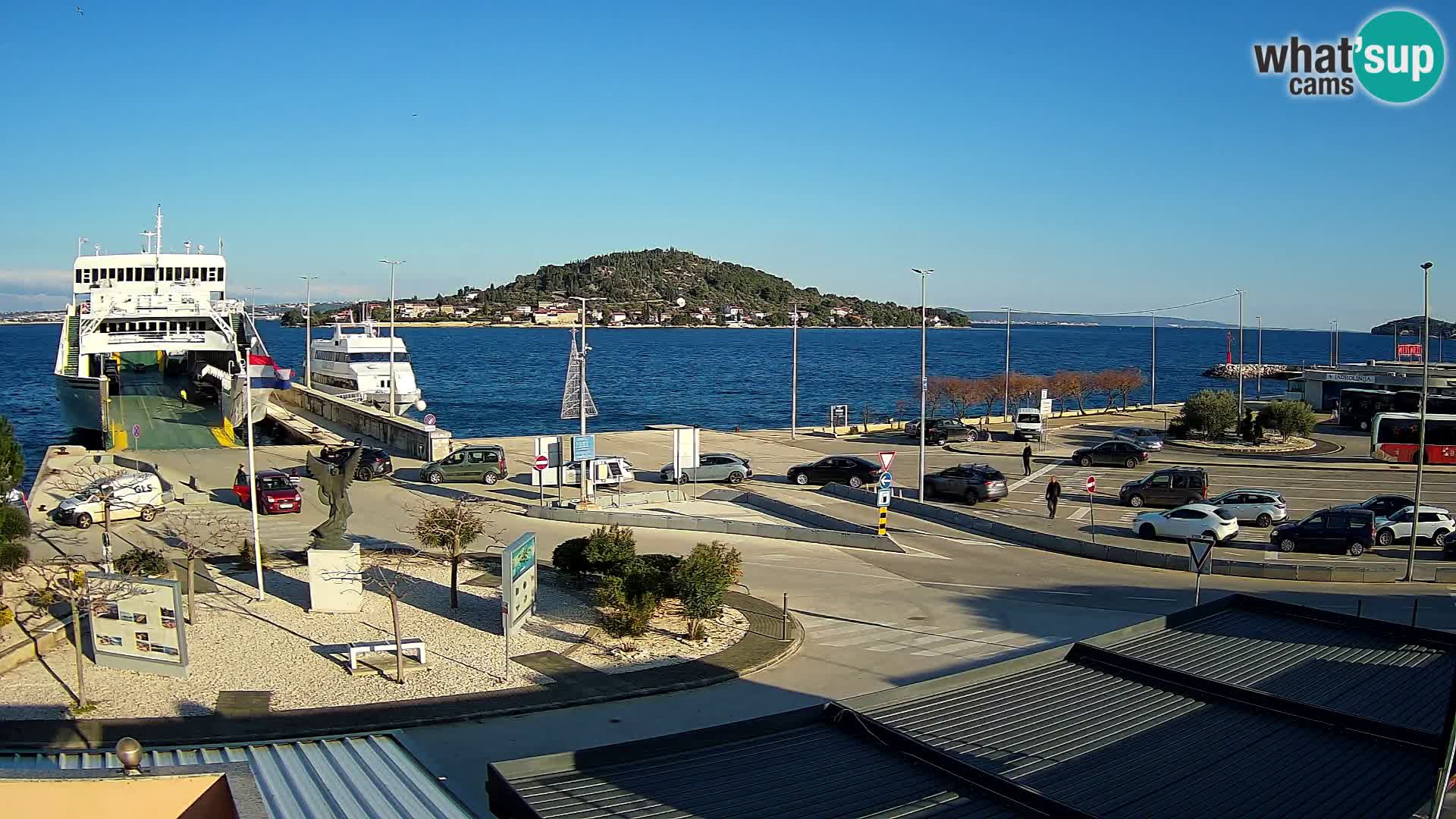 Web kamera Ugljan – Preko trajekt za Zadar