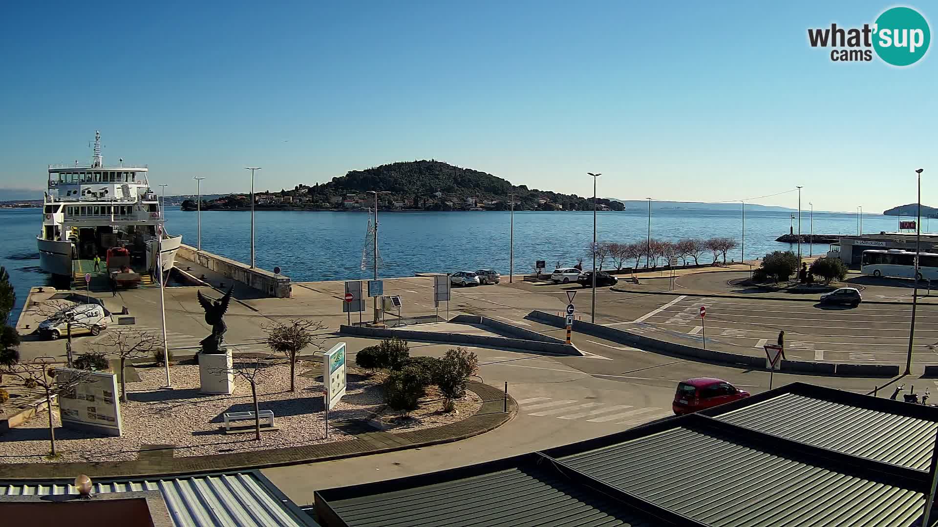 Spletna kamera Ugljan – trajekt Preko – Zadar