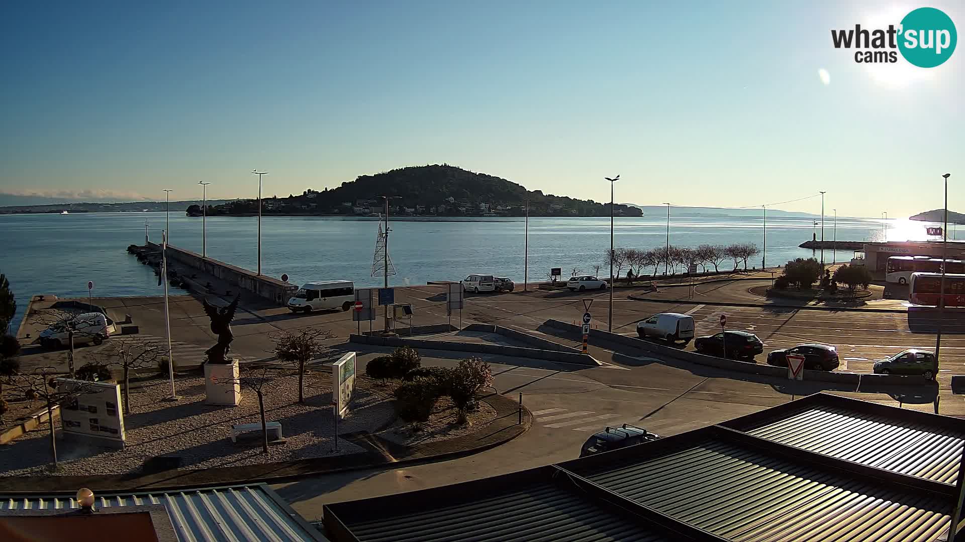 Webcam Ugliano – terminal traghetto da Preko a Zara