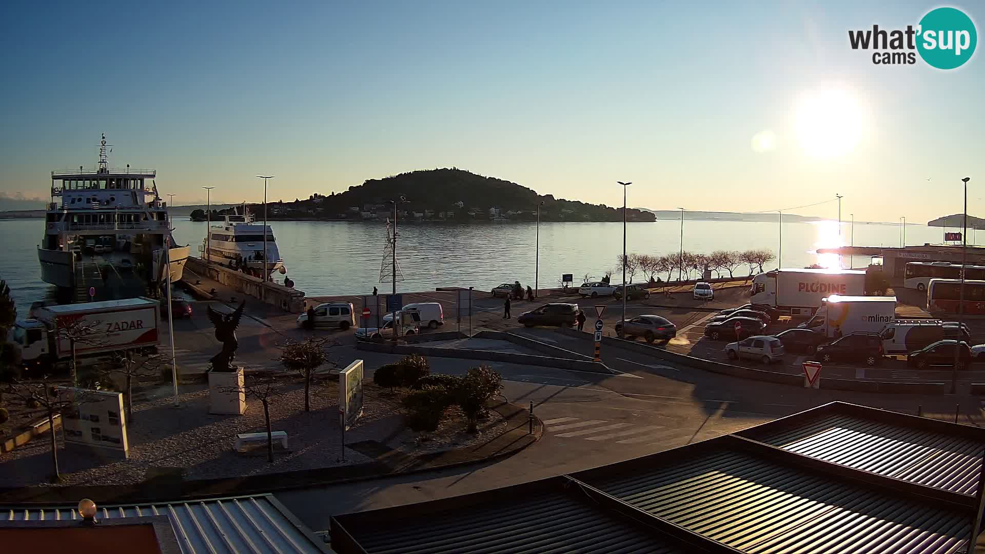 Spletna kamera Ugljan – trajekt Preko – Zadar