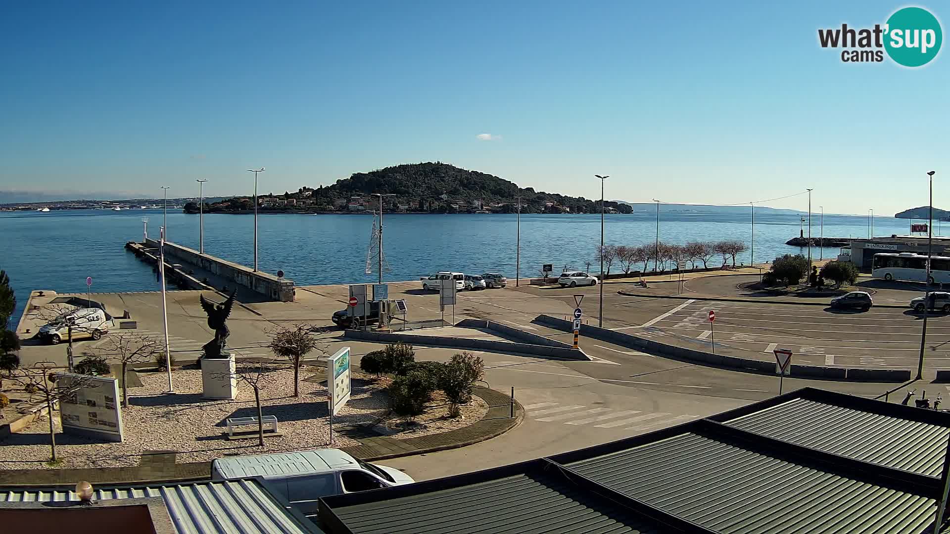 Spletna kamera Ugljan – trajekt Preko – Zadar