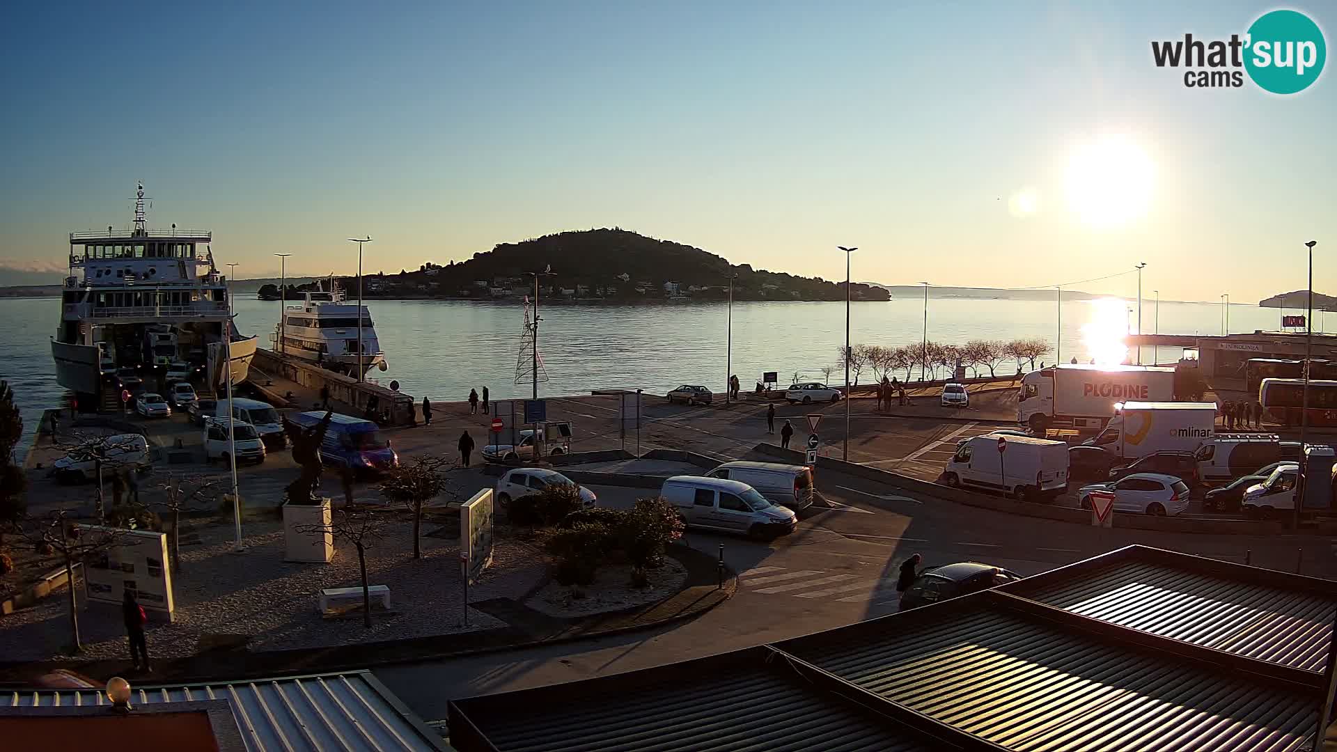 Web kamera Ugljan – Preko trajekt za Zadar