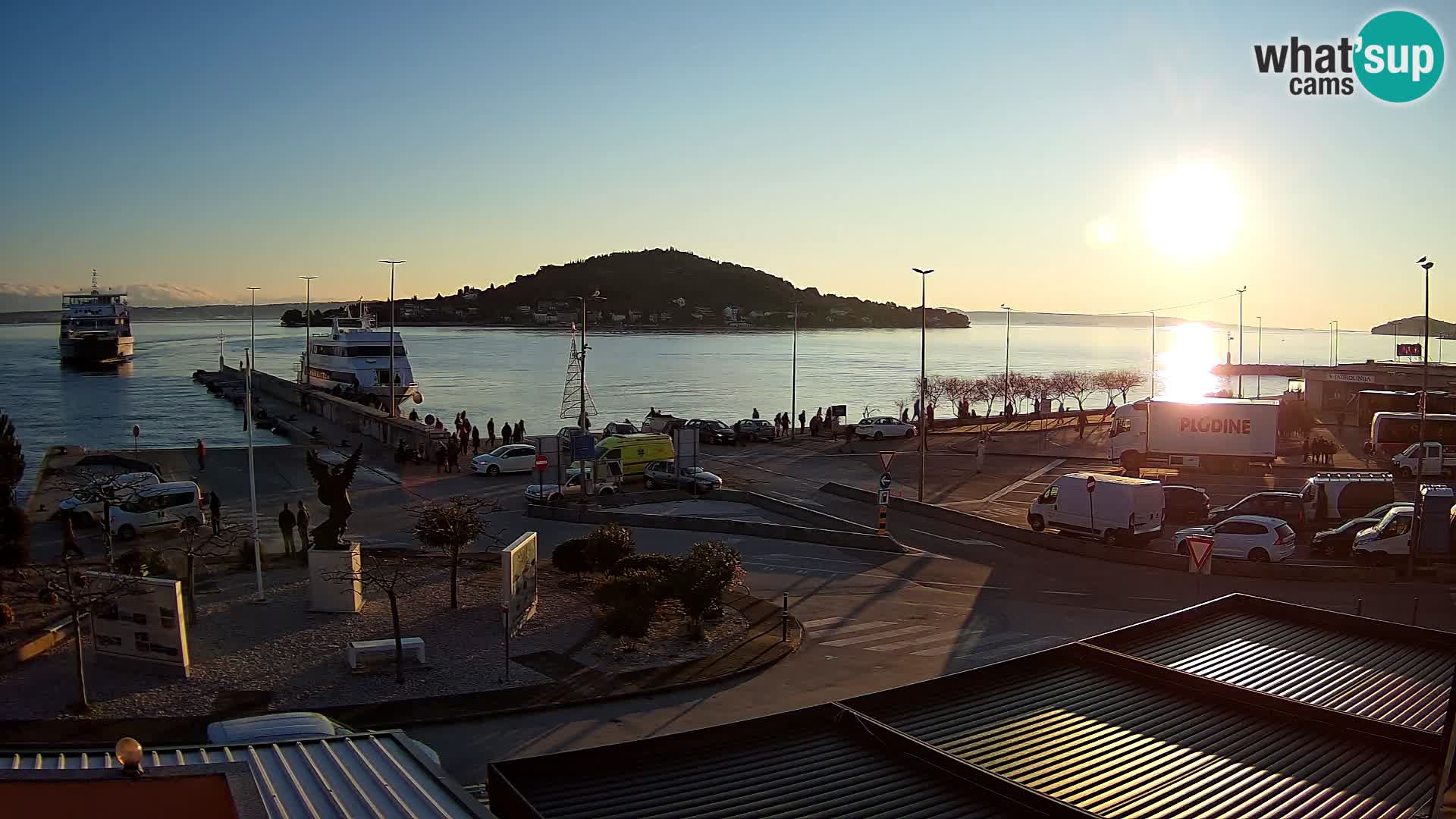 Webcam Ugliano – terminal traghetto da Preko a Zara