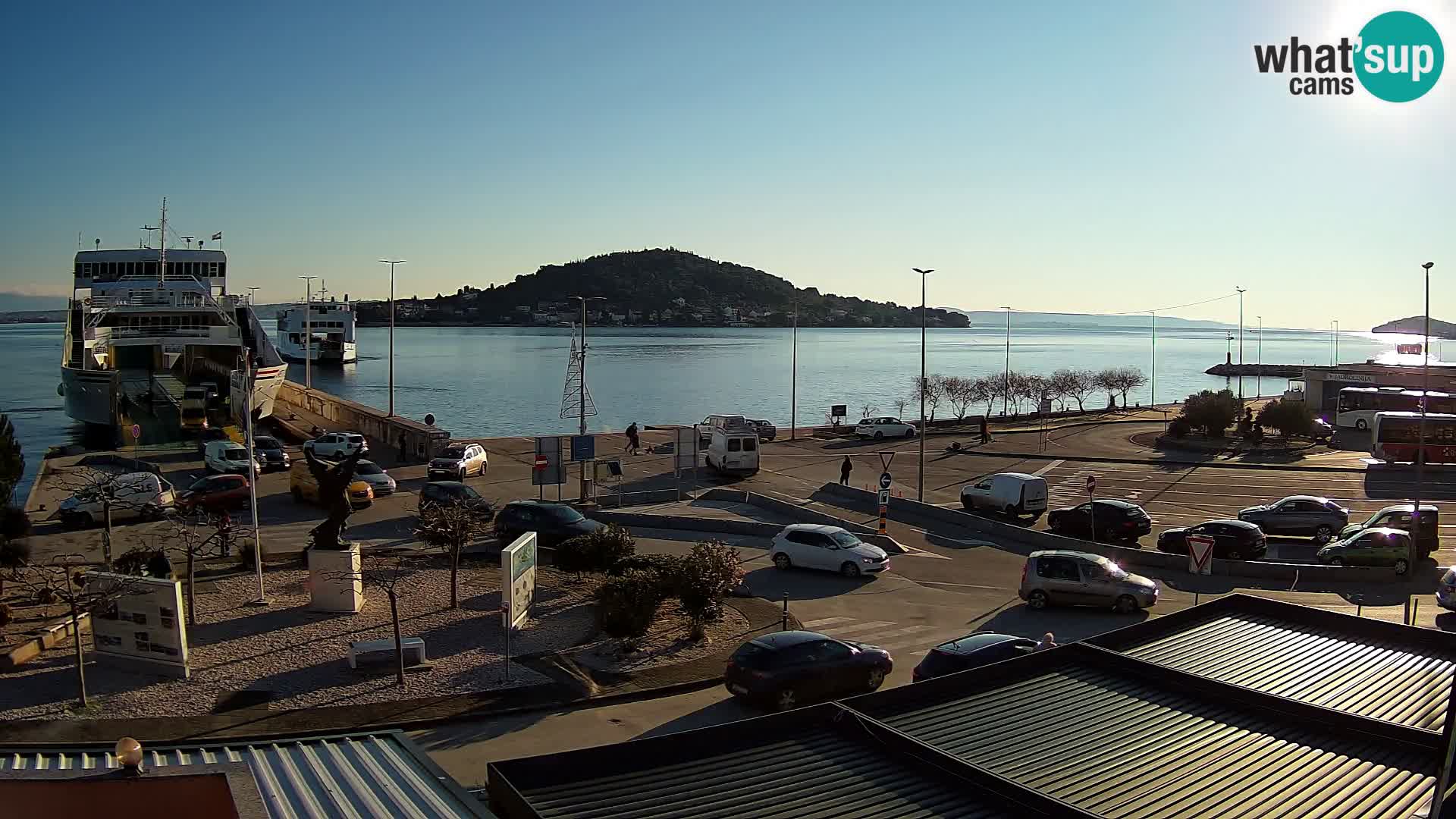 Webcam Ugliano – terminal traghetto da Preko a Zara