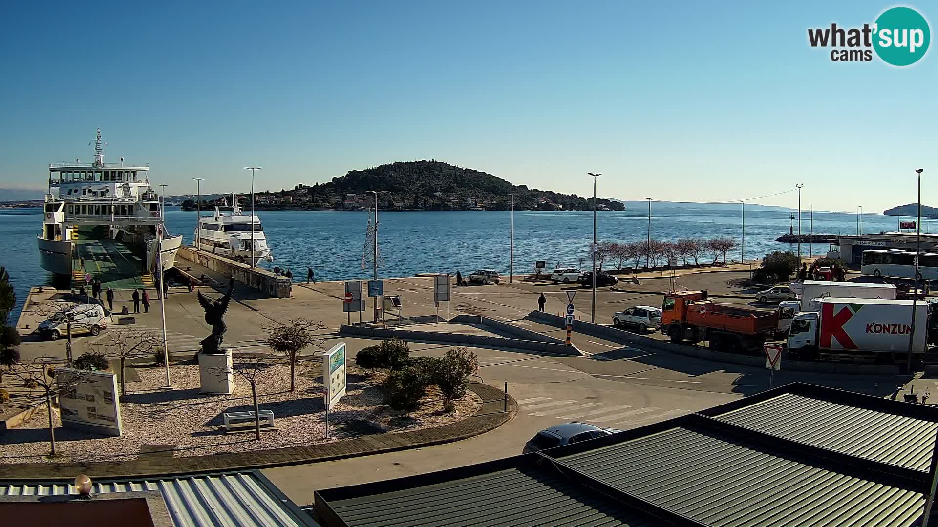 Webcam Ugliano – terminal traghetto da Preko a Zara