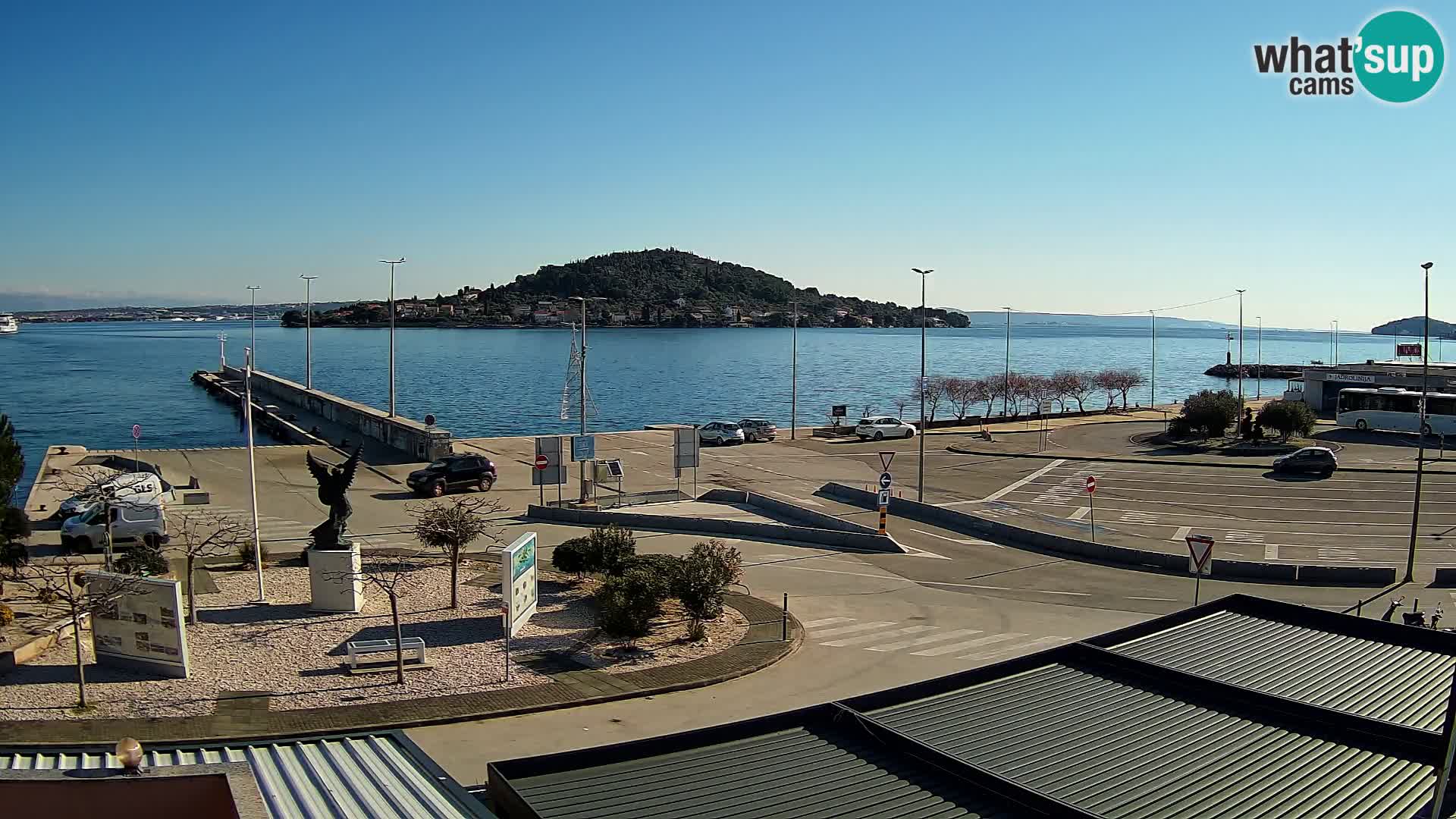 Webcam Ugliano – terminal traghetto da Preko a Zara