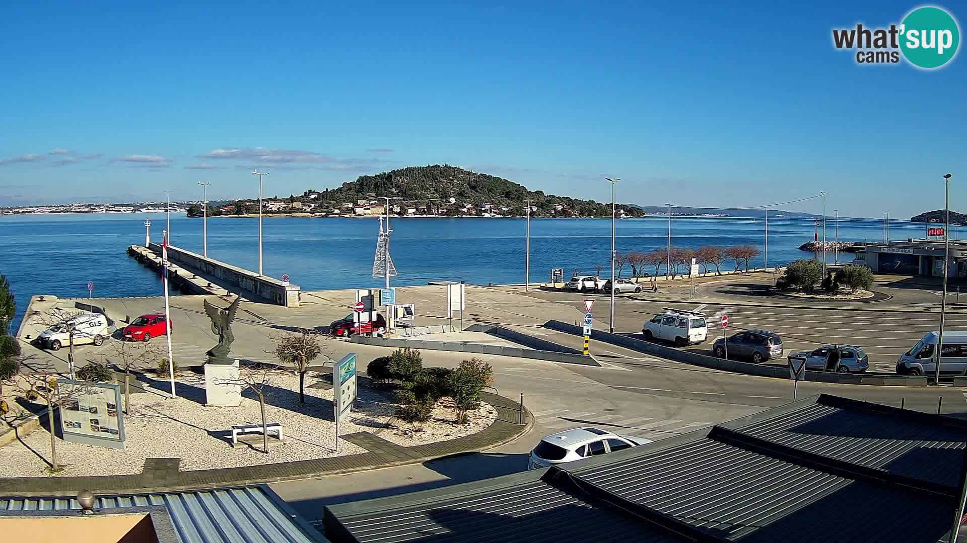 Webcam Ugliano – terminal traghetto da Preko a Zara