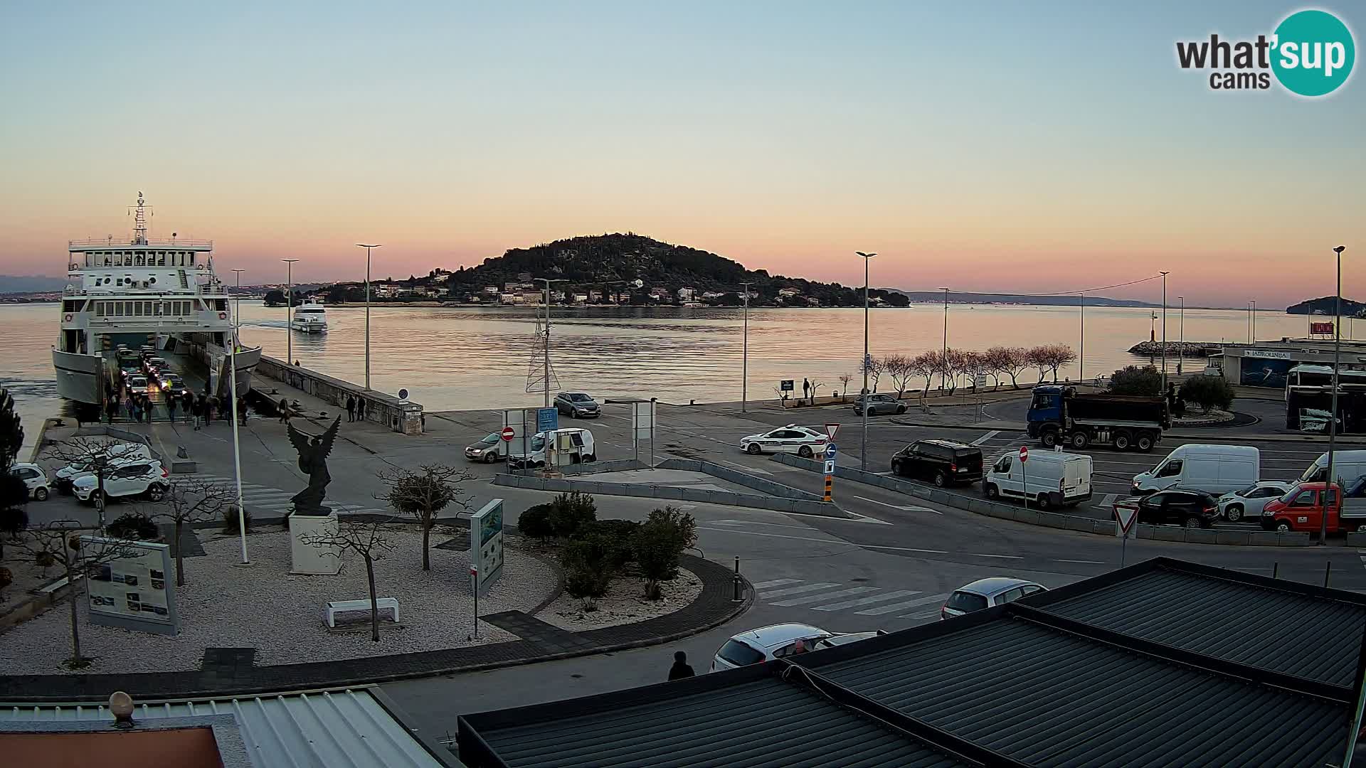 Spletna kamera Ugljan – trajekt Preko – Zadar