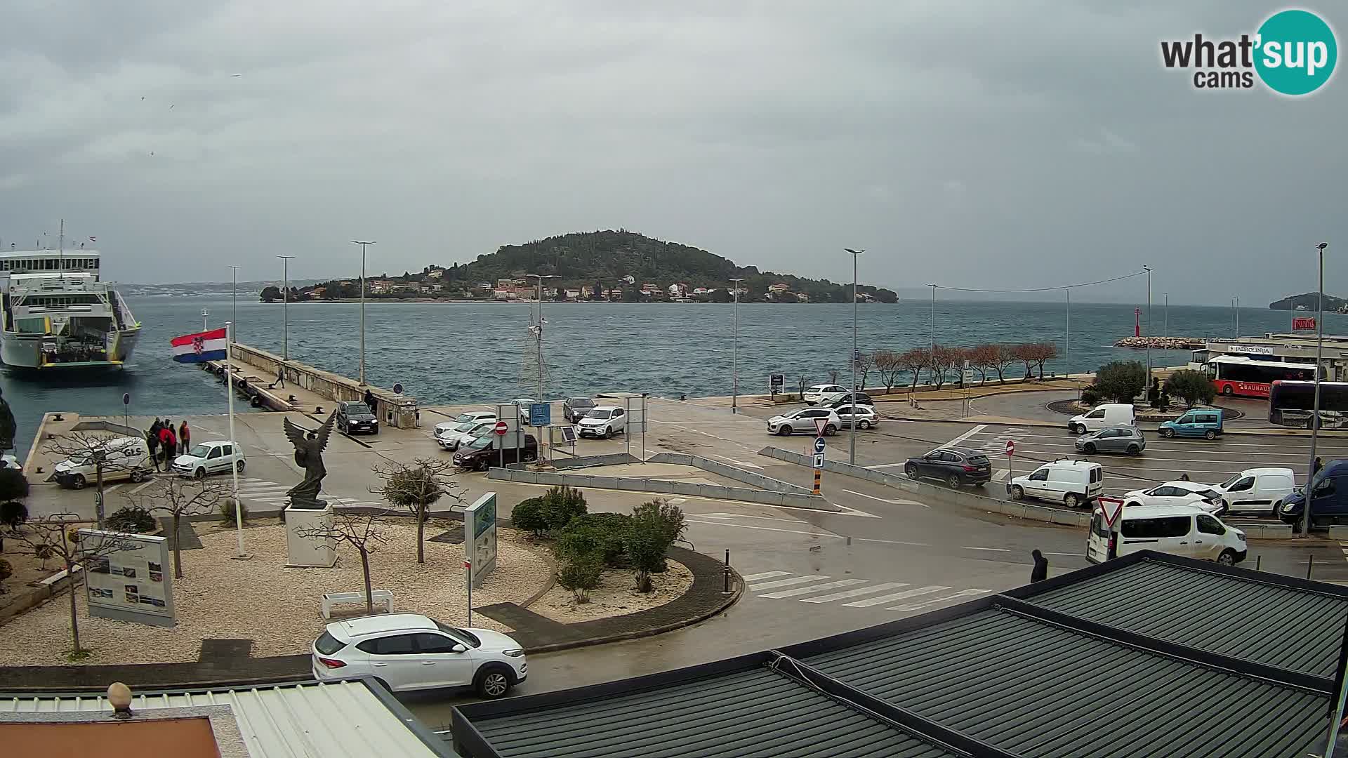 Webcam Ugliano – terminal traghetto da Preko a Zara