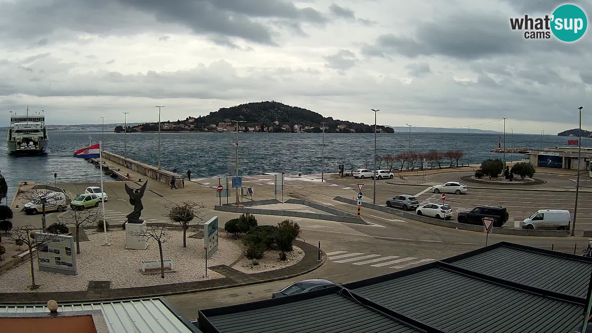 Webcam Ugliano – terminal traghetto da Preko a Zara